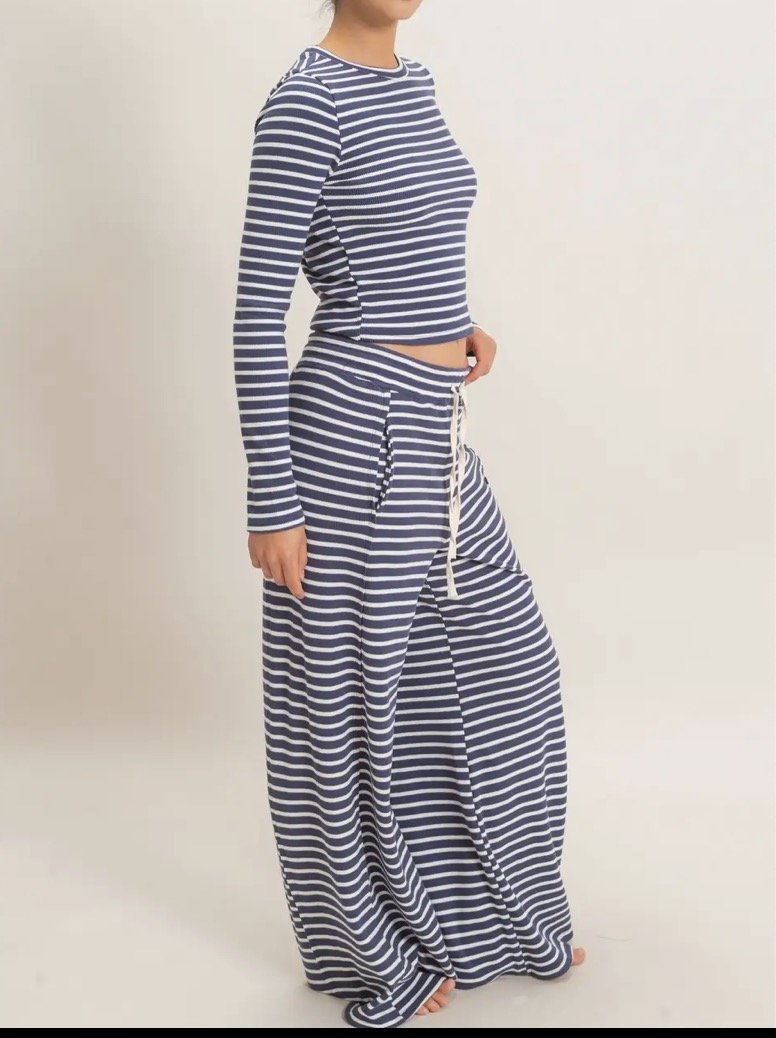 BOTTOMS - Cloud 9 Striped Set