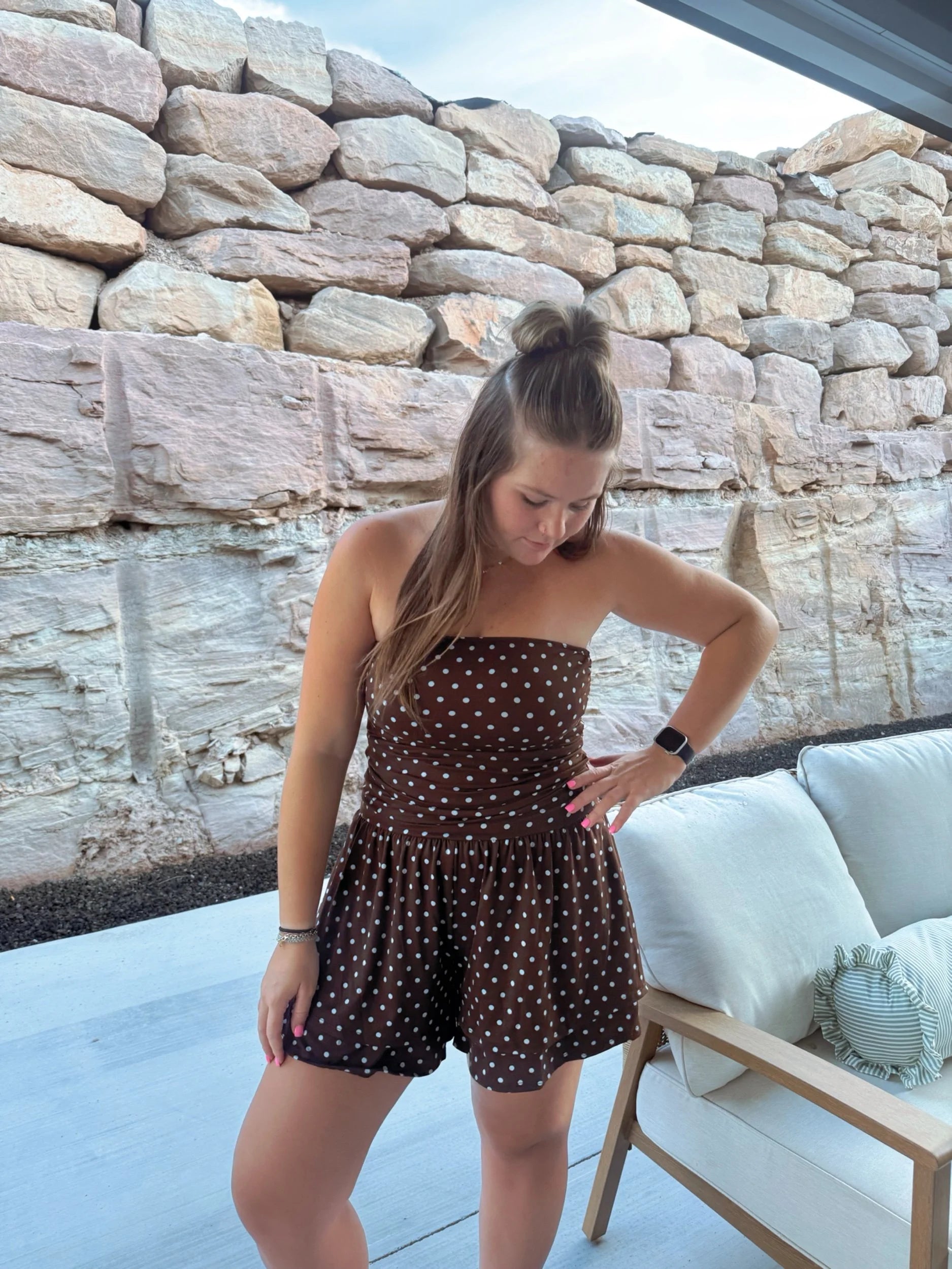 Polka Dot Princess Romper