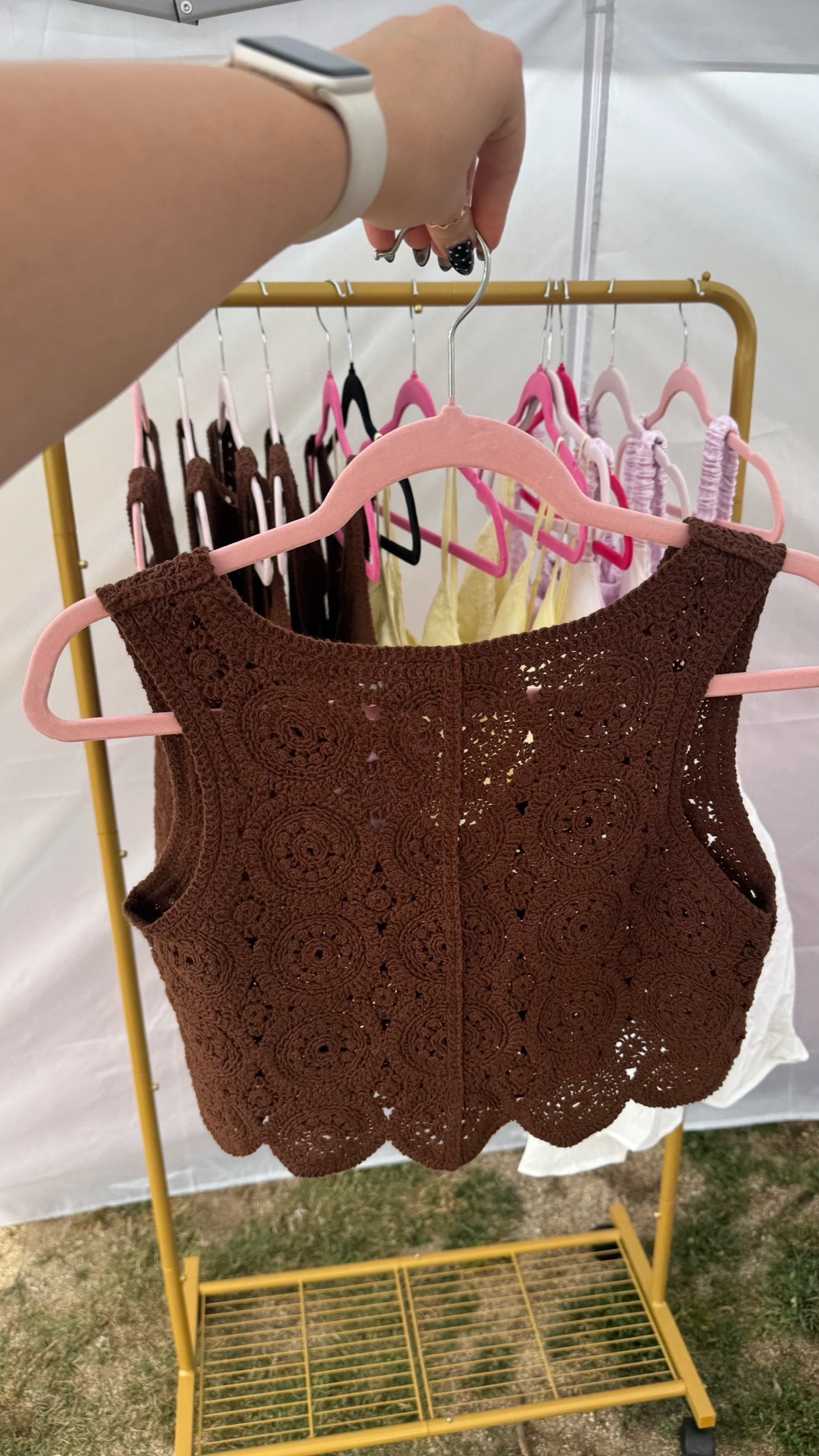 Chestnut Crotchet Vest