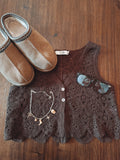Chestnut Crotchet Vest