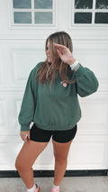 Peachy Green Crewneck