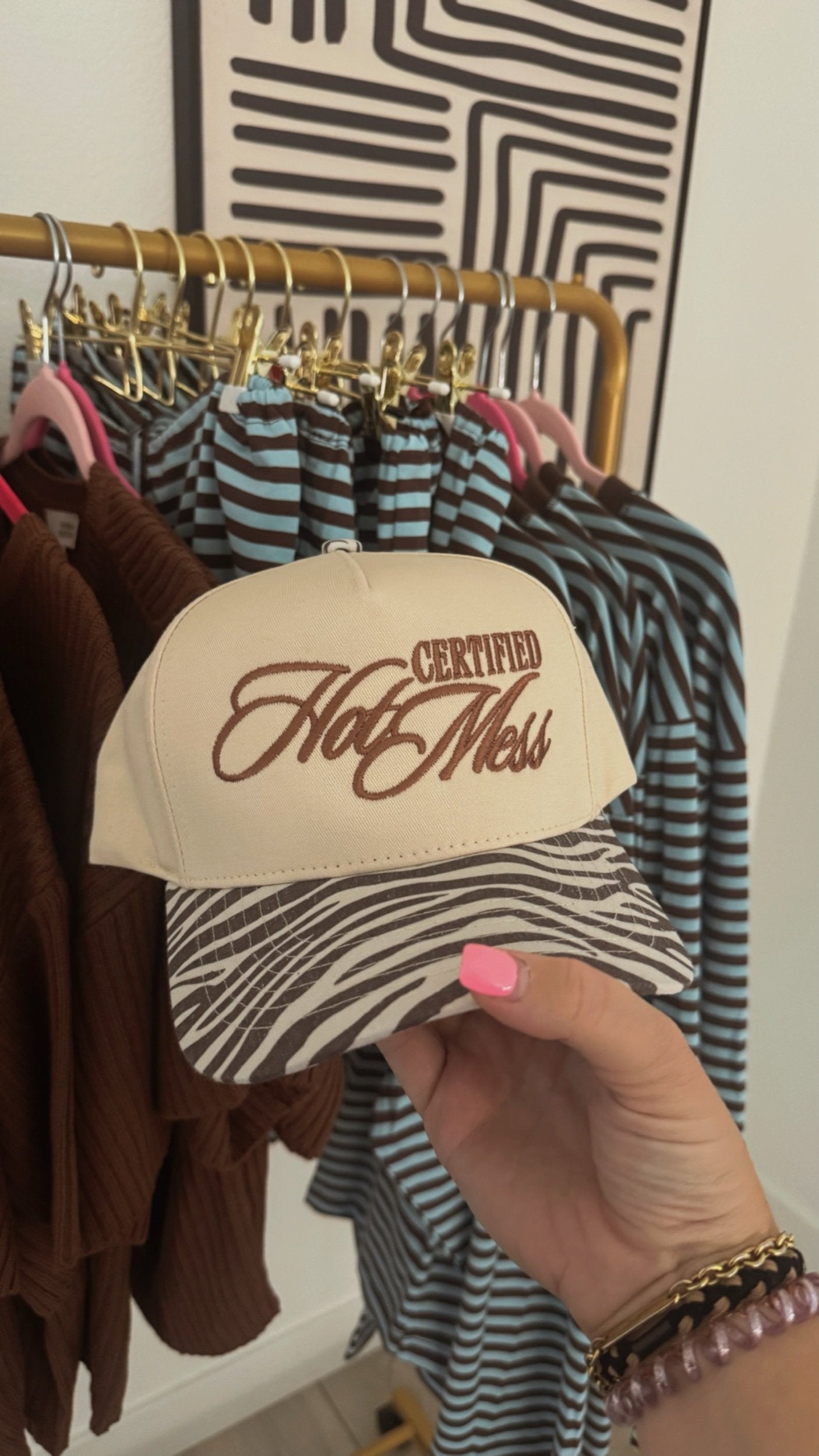 Hot Mess Zebra Trucker
