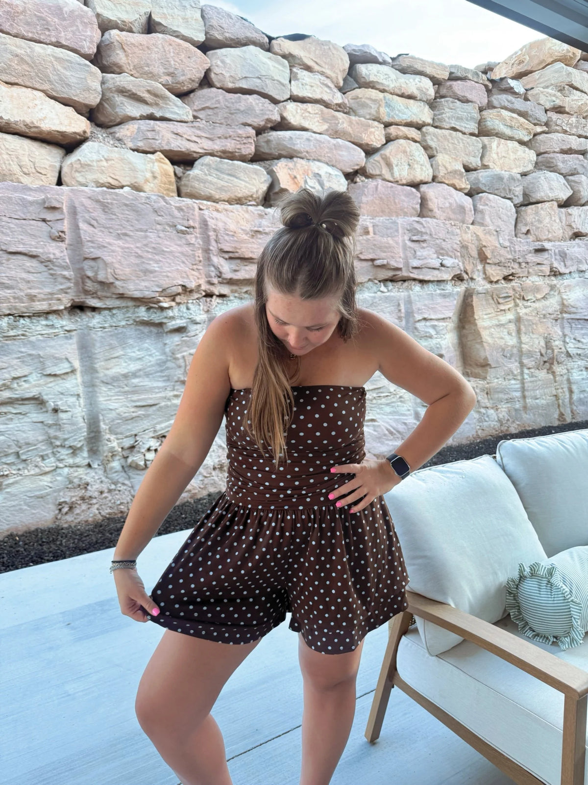 Polka Dot Princess Romper