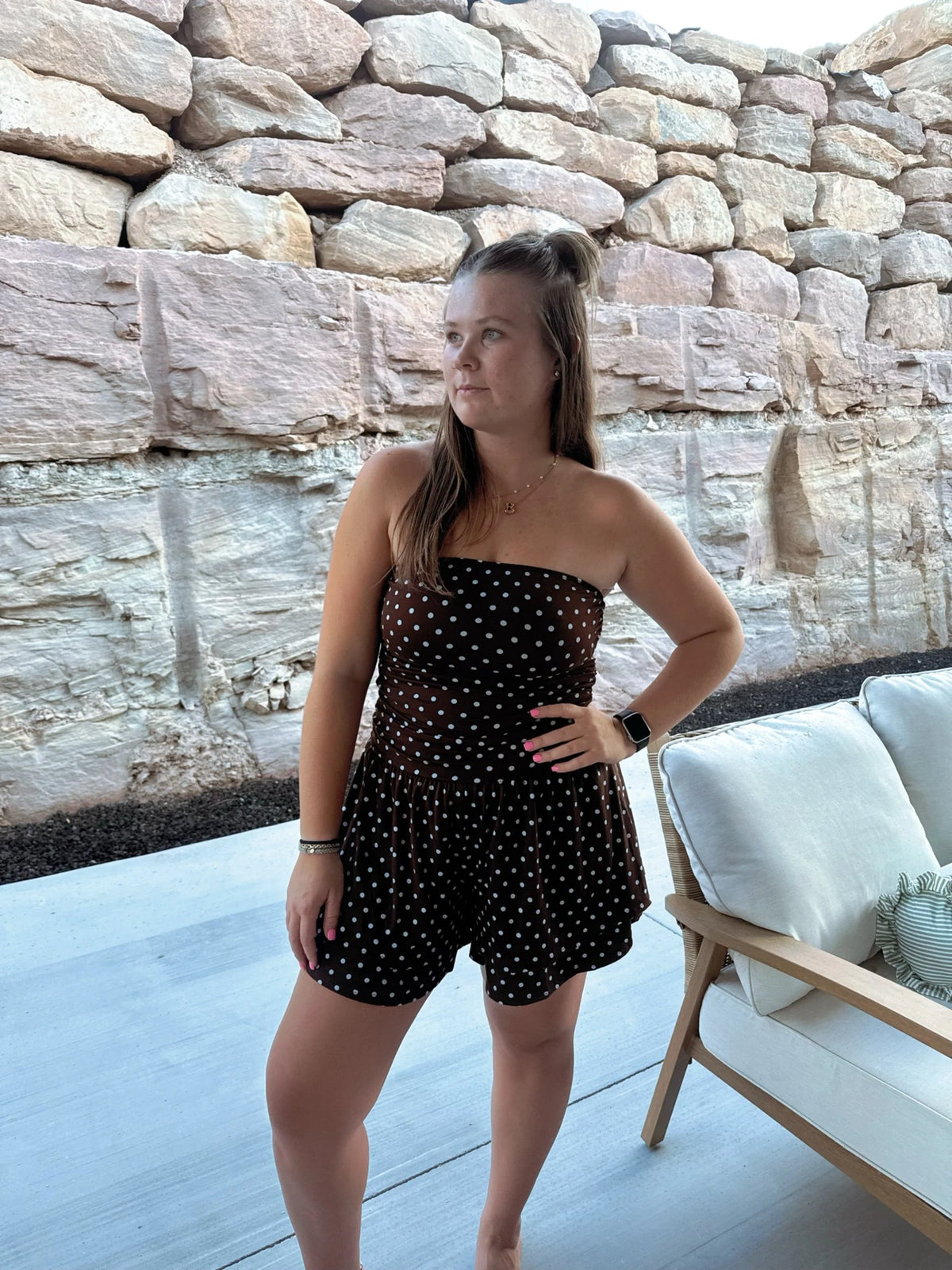 Polka Dot Princess Romper