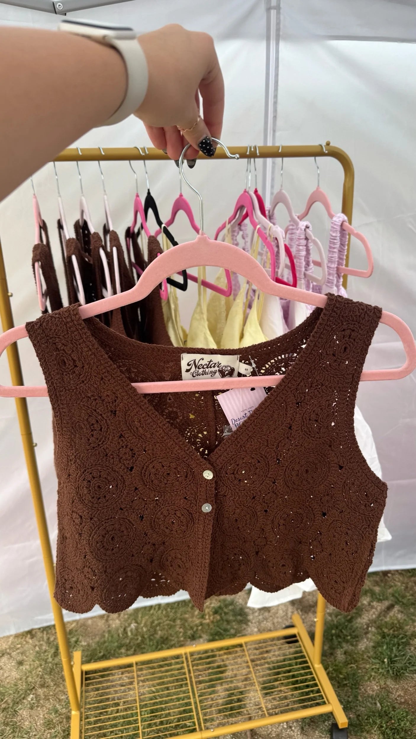 Chestnut Crotchet Vest
