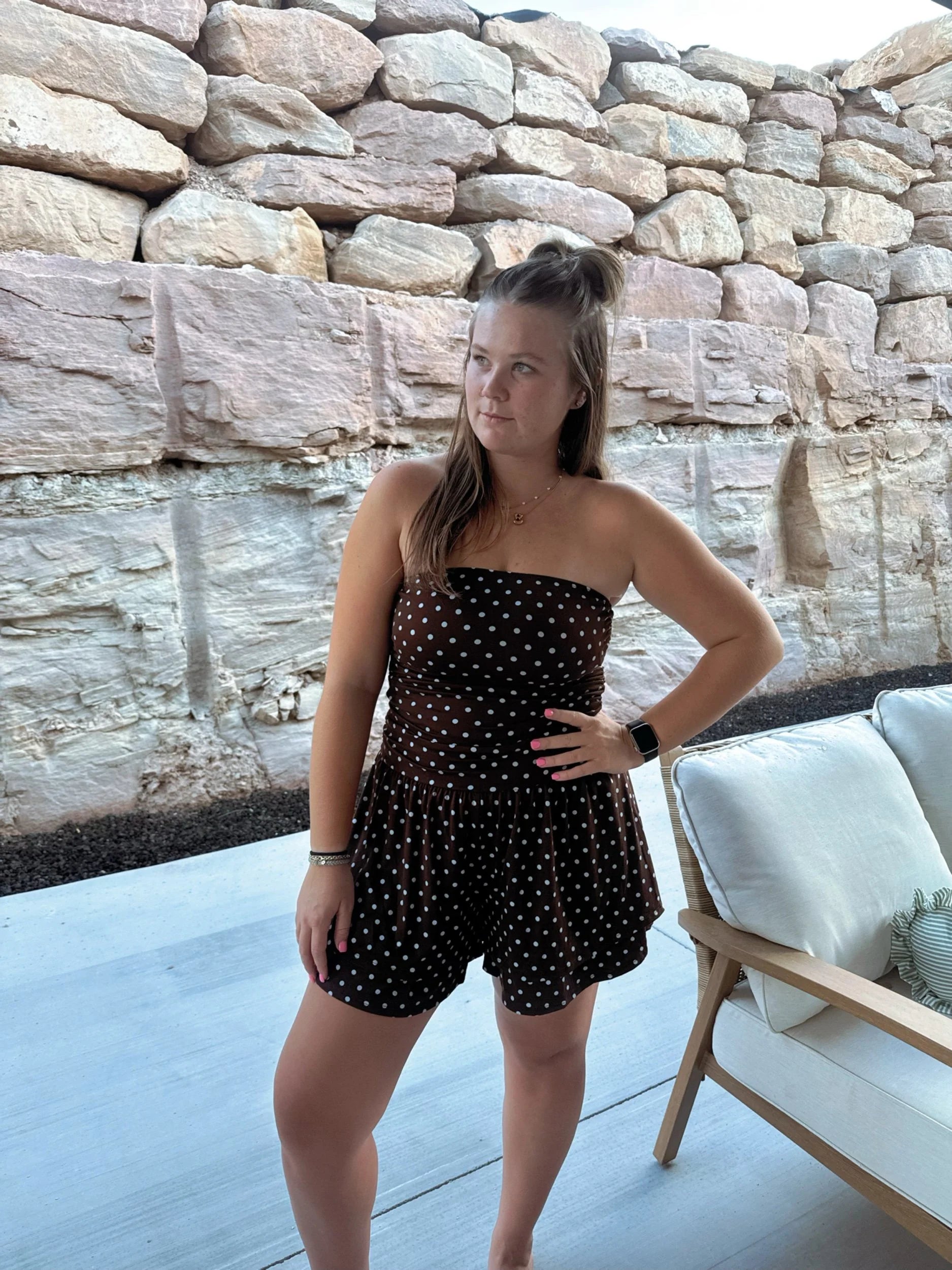 Polka Dot Princess Romper
