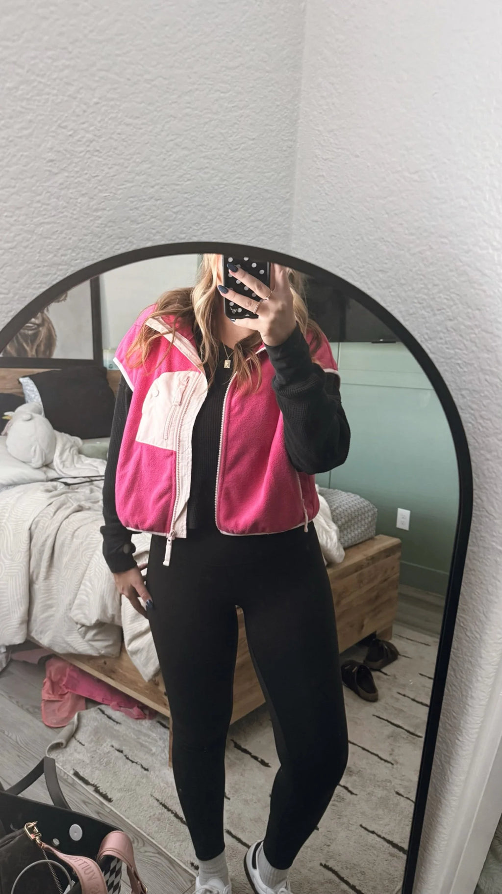 Pink Contrast Vest
