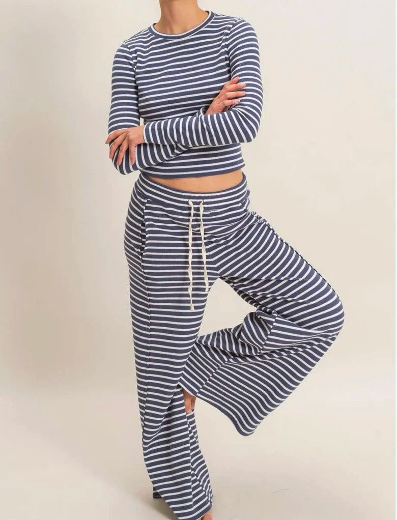 BOTTOMS - Cloud 9 Striped Set