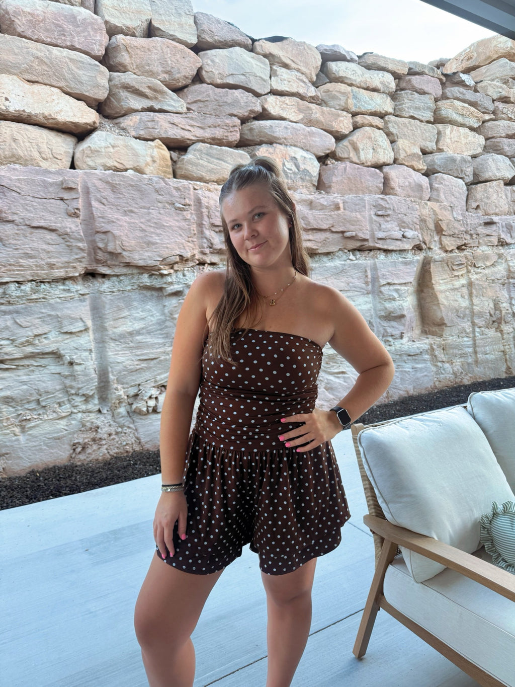 Polka Dot Princess Romper