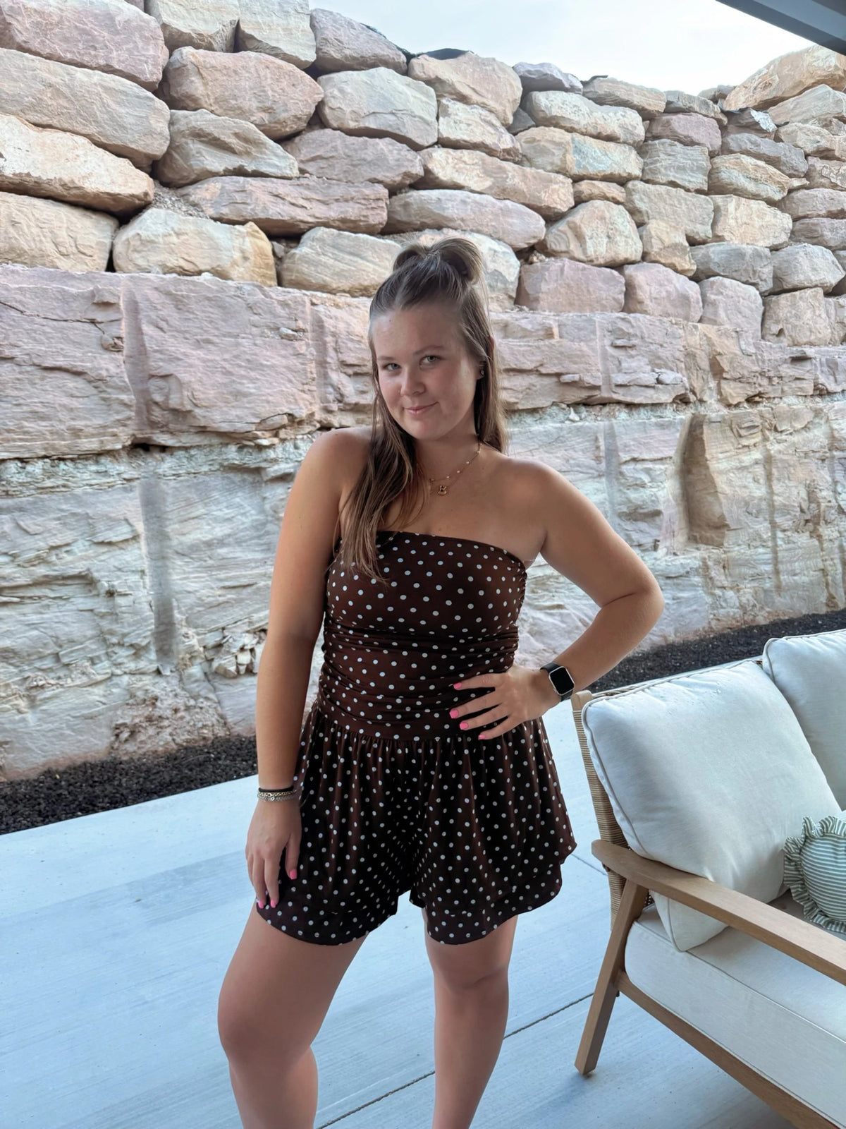 Polka Dot Princess Romper