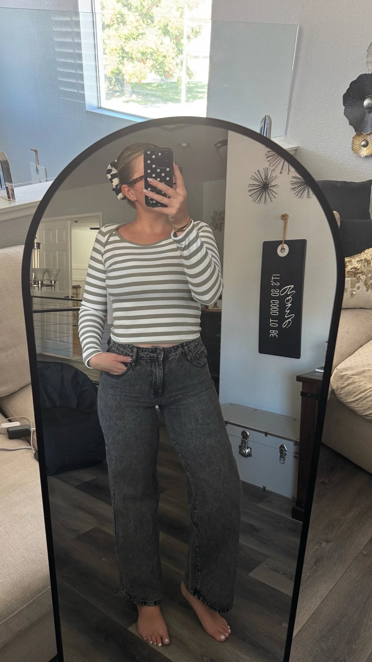 Olive Coast Striped Long Sleeve