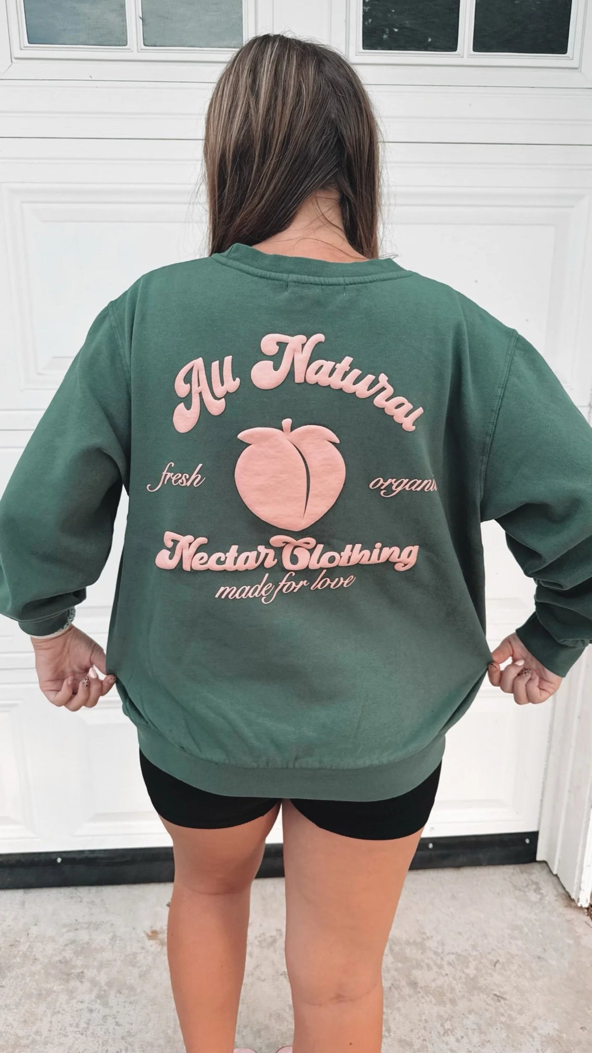 Peachy Green Crewneck