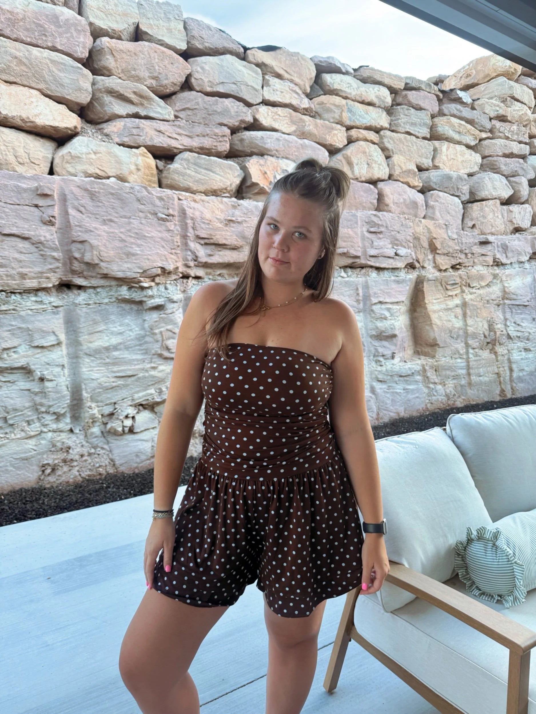 Polka Dot Princess Romper