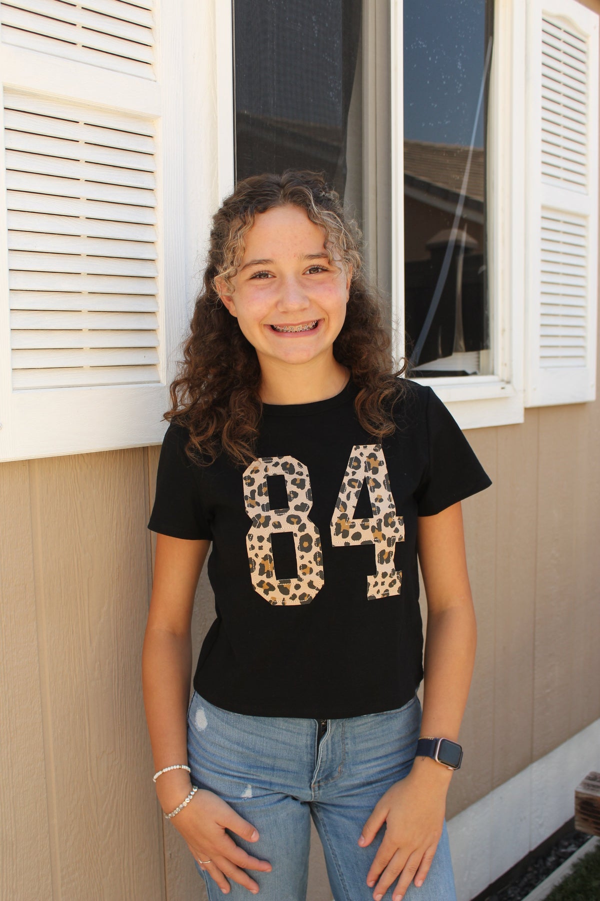 84 Leopard Baby Tee