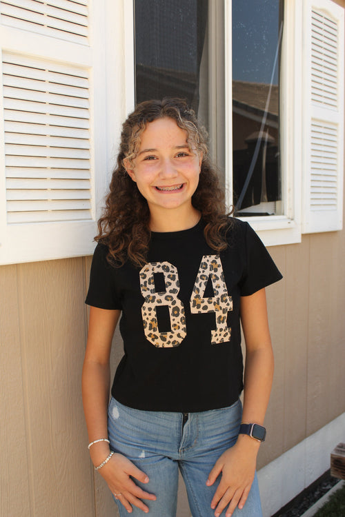 84 Leopard Baby Tee