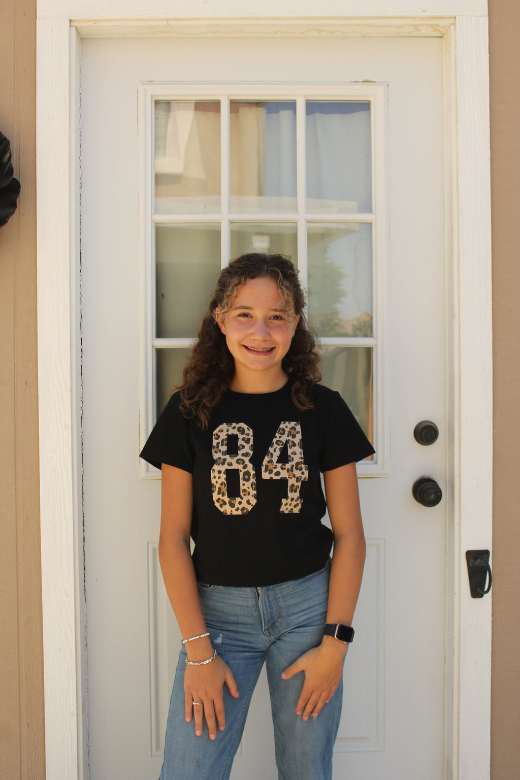 84 Leopard Baby Tee