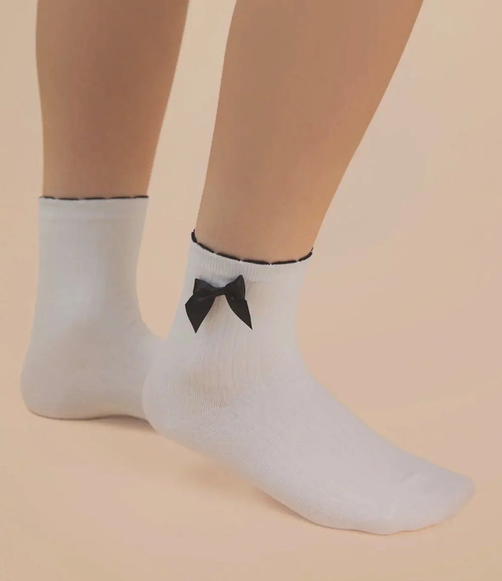 Bow Detail Ankle Socks