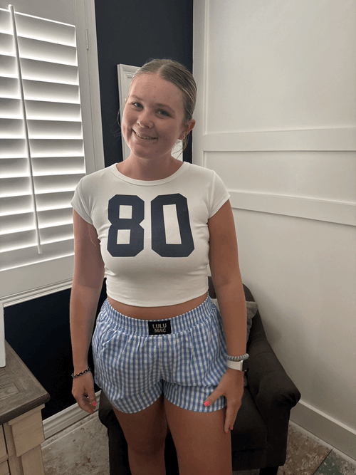 80 White Baby Tee