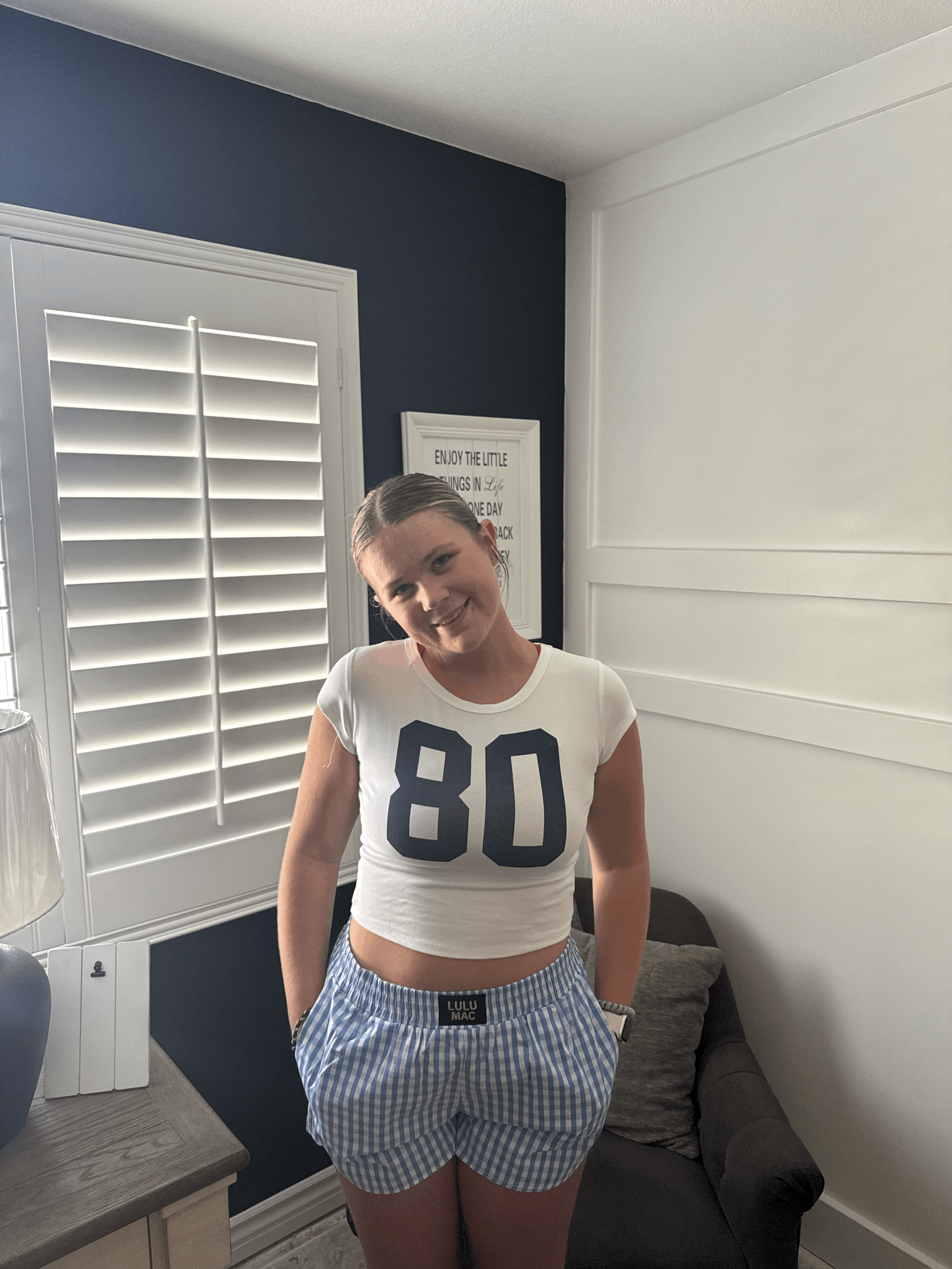 80 White Baby Tee