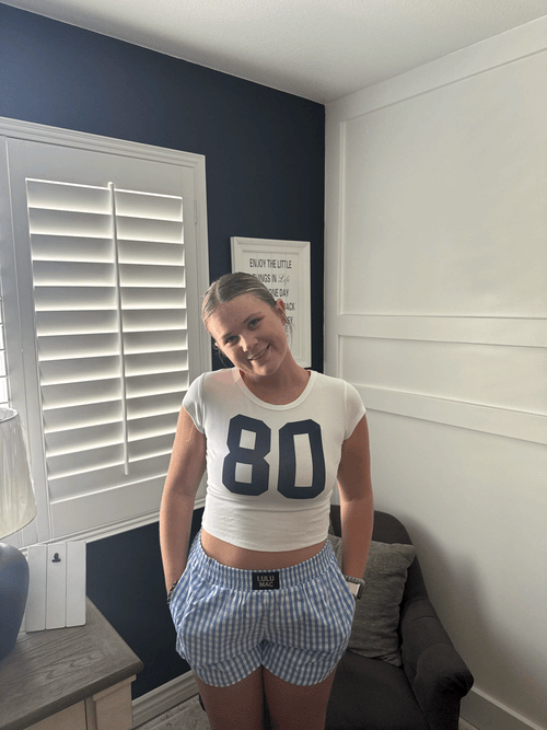 80 White Baby Tee